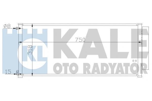 392000 KALE OTO RADYATÖR Радиатор кондиционера