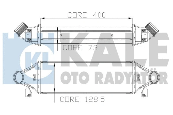 126200 KALE OTO RADYATÖR Интеркулер