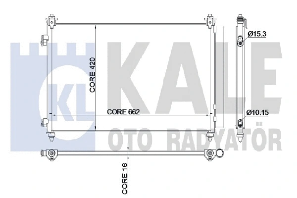345250 KALE OTO RADYATÖR Радиатор кондиционера