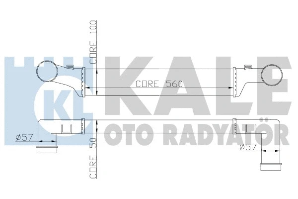 347400 KALE OTO RADYATÖR Интеркулер
