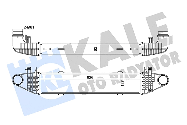 345010 KALE OTO RADYATÖR Интеркулер