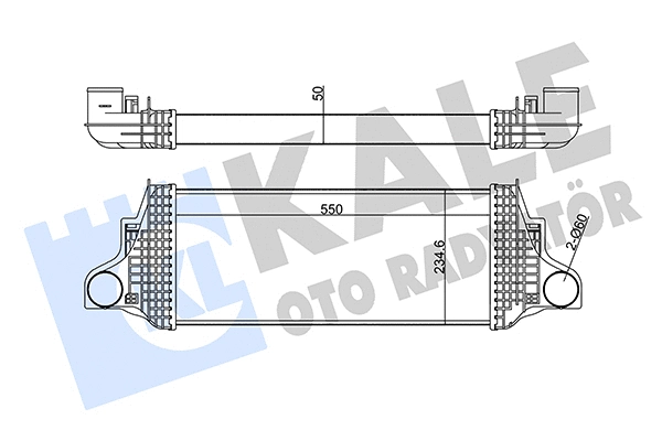 350910 KALE OTO RADYATÖR Интеркулер