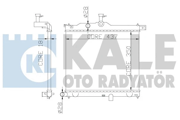 358300 KALE OTO RADYATÖR Радиатор двигателя