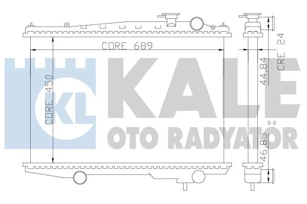 362700 KALE OTO RADYATÖR Радиатор двигателя