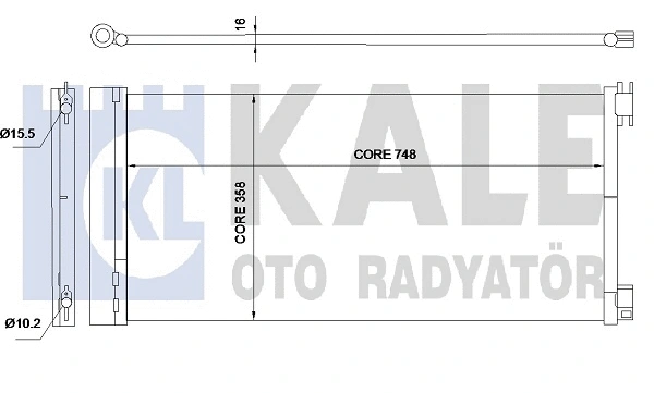 345575 KALE OTO RADYATÖR Радиатор кондиционера