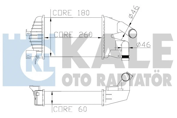 345800 KALE OTO RADYATÖR Интеркулер