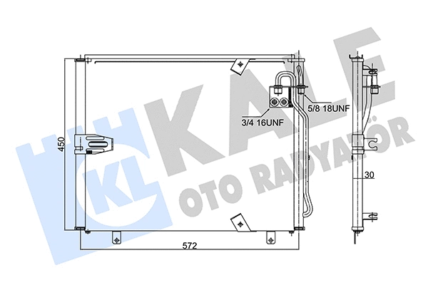 343065 KALE OTO RADYATÖR Радиатор кондиционера
