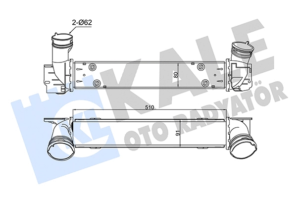 344795 KALE OTO RADYATÖR Интеркулер