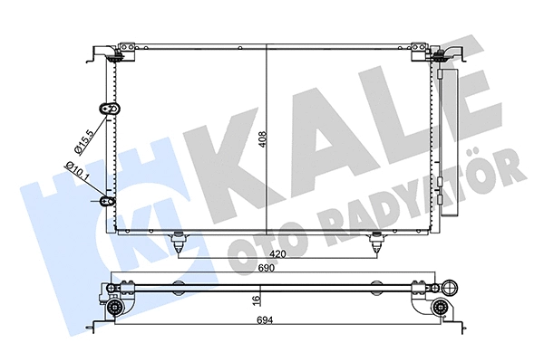 357705 KALE OTO RADYATÖR Радиатор кондиционера