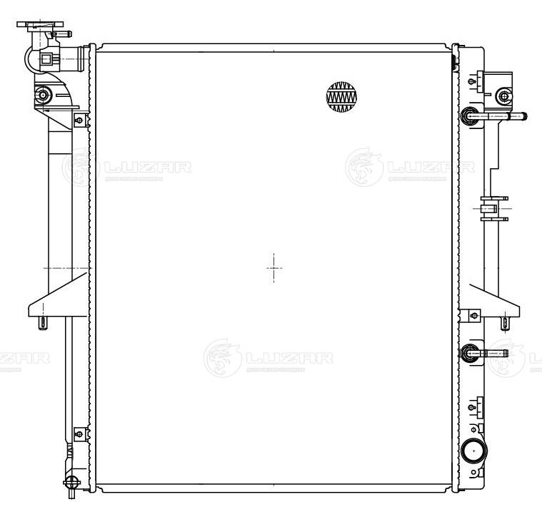 LRC11152 LUZAR Радиатор двигателя