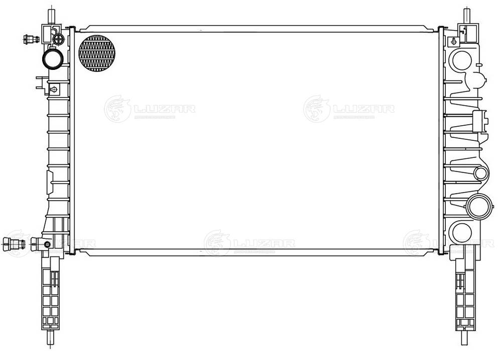 LRC2151 LUZAR Радиатор двигателя