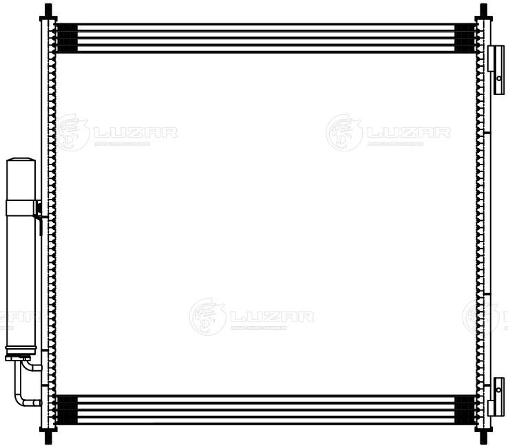 LRAC1017 LUZAR Радиатор кондиционера