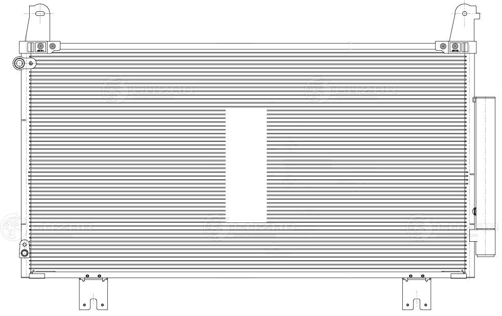 LRAC2316 LUZAR Радиатор кондиционера