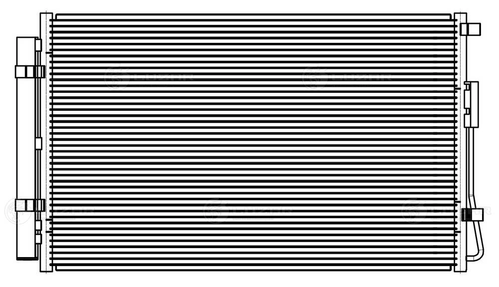 LRAC0820 LUZAR Радиатор кондиционера