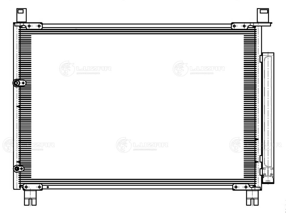 LRAC1943 LUZAR Радиатор кондиционера