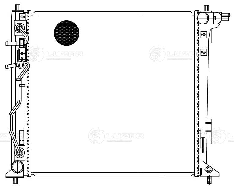 LRC081D7 LUZAR Радиатор двигателя
