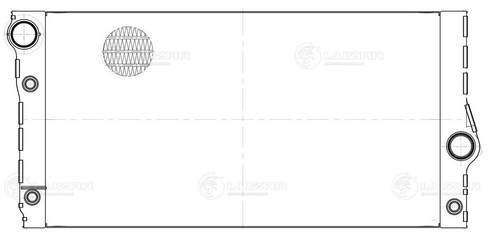 LRC26125 LUZAR Радиатор двигателя