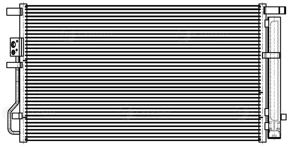 LRAC0835 LUZAR Радиатор кондиционера
