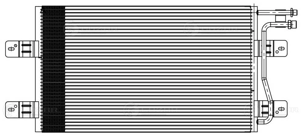 LRAC1509 LUZAR Радиатор кондиционера