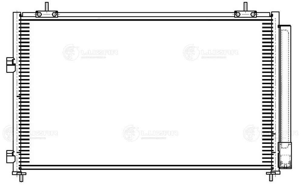 LRAC1923 LUZAR Радиатор кондиционера