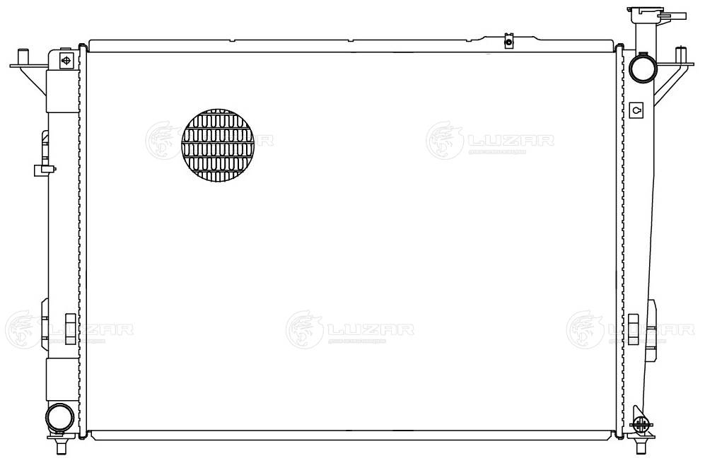LRC08B2 LUZAR Радиатор двигателя