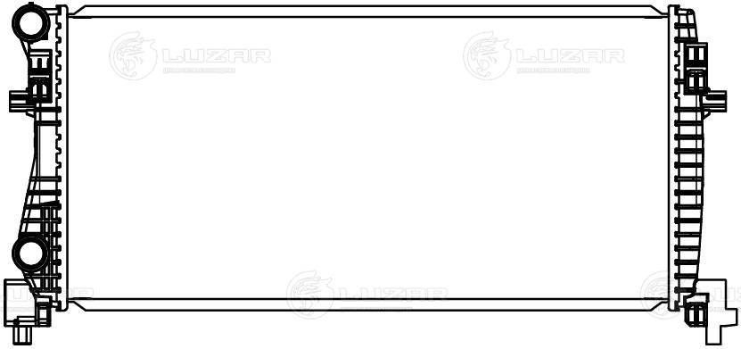 LRC1809 LUZAR Радиатор двигателя
