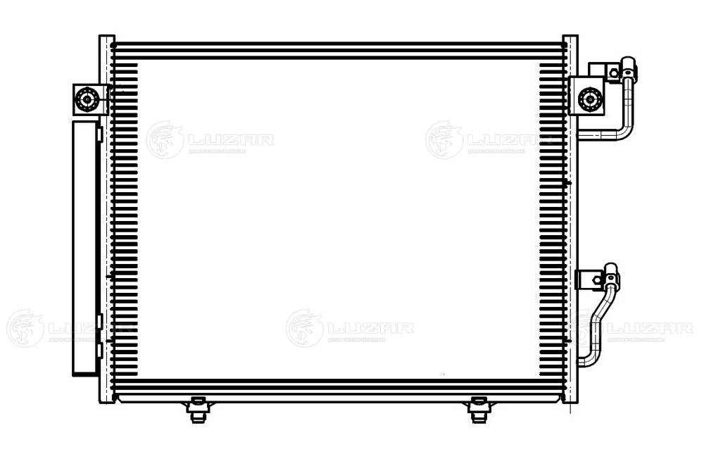 LRAC11151 LUZAR Радиатор кондиционера