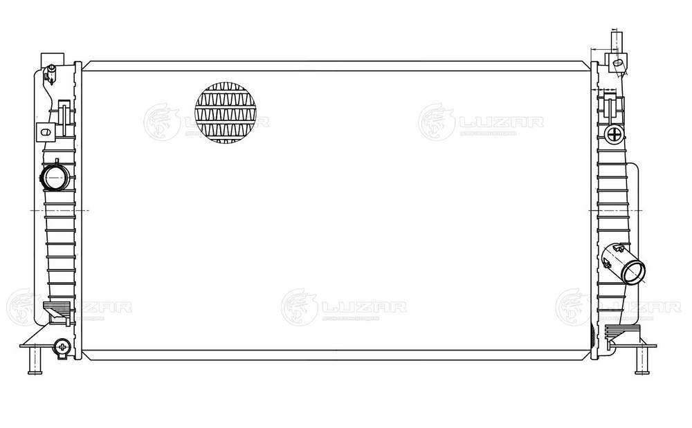 LRC25Z6 LUZAR Радиатор двигателя