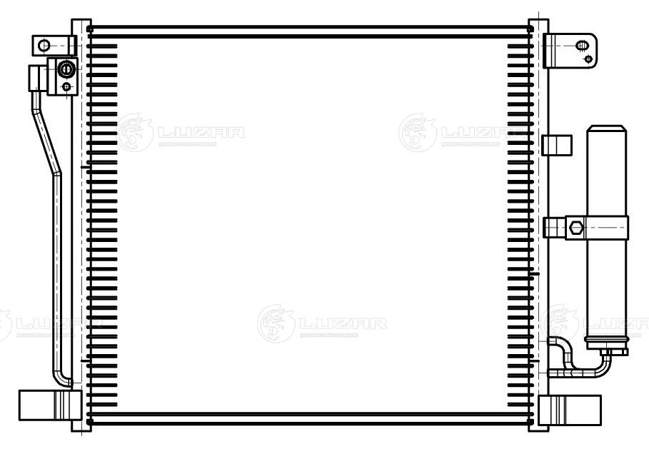 LRAC1461 LUZAR Радиатор кондиционера