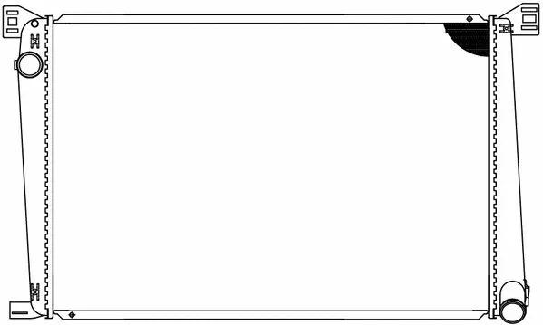 LRC2601 LUZAR Радиатор двигателя