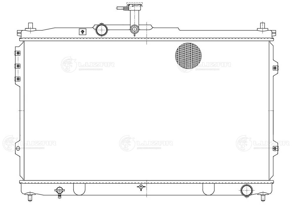 LRC08H4 LUZAR Радиатор двигателя