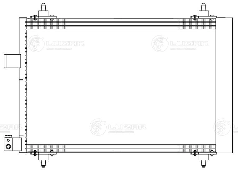 LRAC2004 LUZAR Радиатор кондиционера
