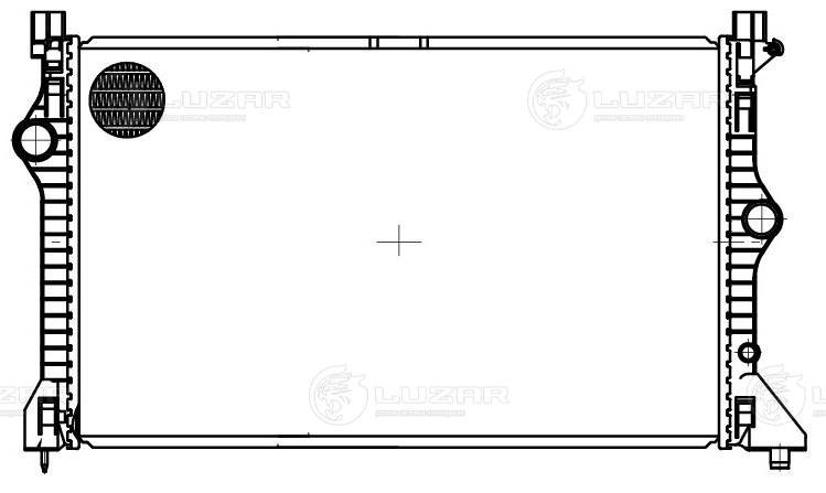 LRC1509 LUZAR Радиатор двигателя