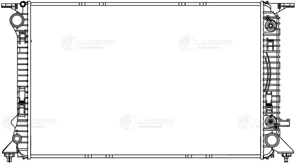 LRC18181 LUZAR Радиатор двигателя