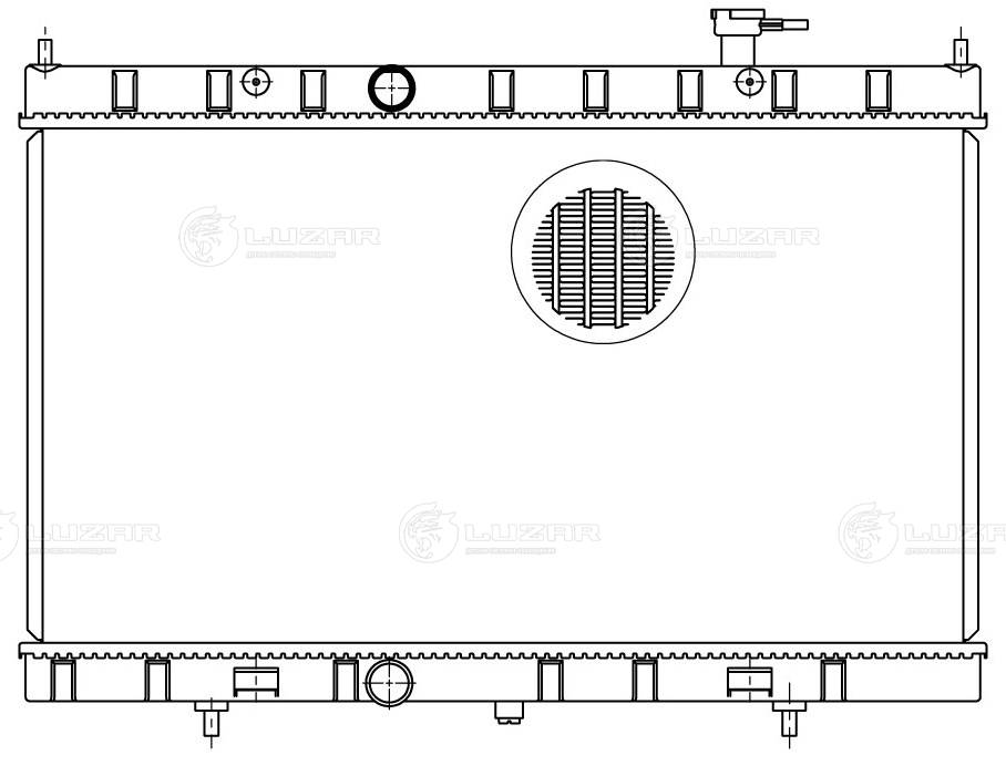LRC14CM LUZAR Радиатор двигателя
