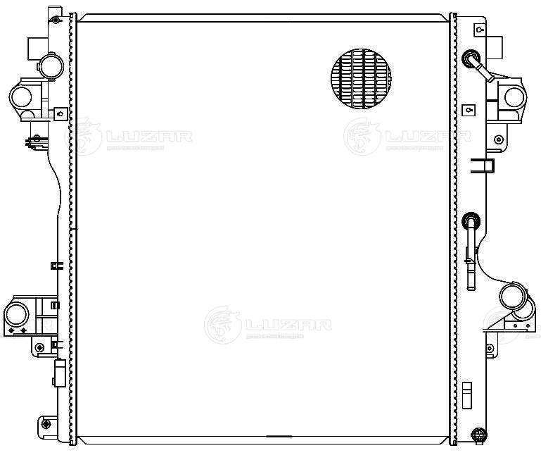 LRC1973 LUZAR Радиатор двигателя
