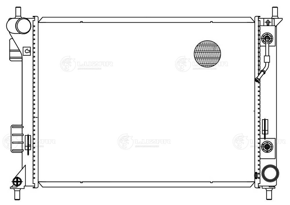 LRC081P0 LUZAR Радиатор двигателя