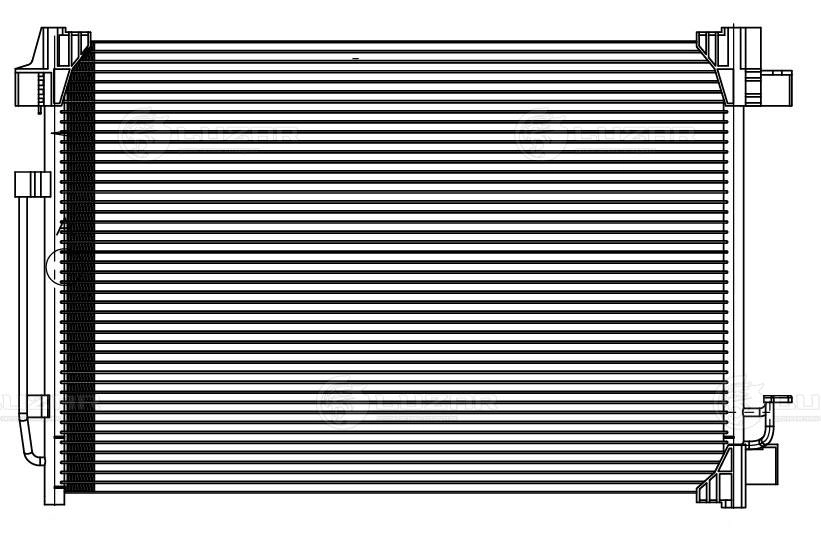 LRAC141AV LUZAR Радиатор кондиционера