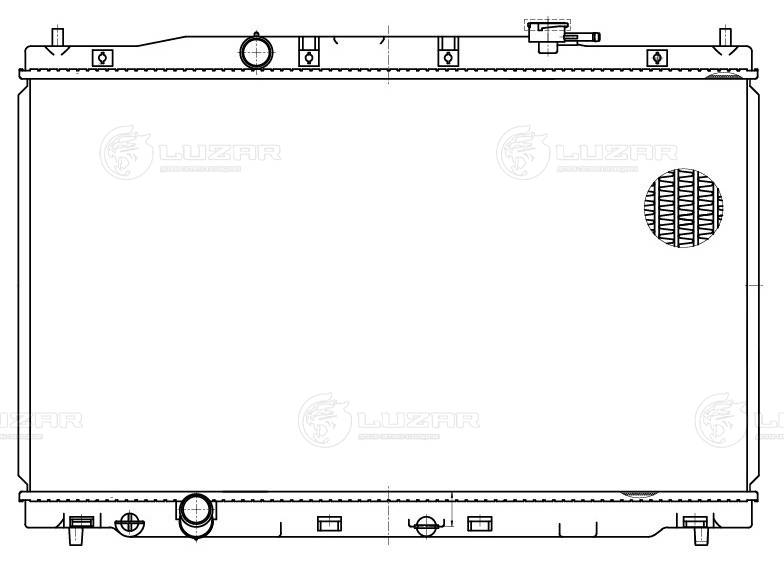 LRC2314 LUZAR Радиатор двигателя
