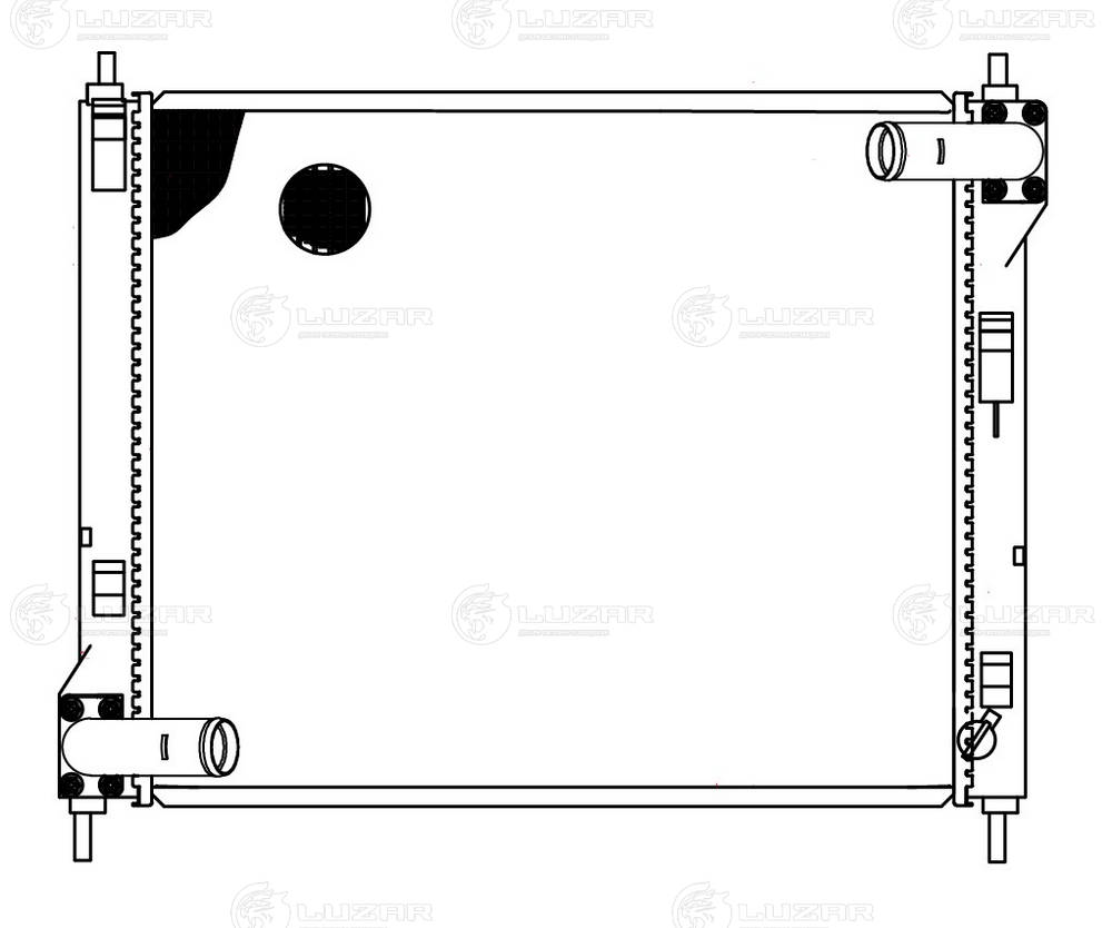 LRC14161 LUZAR Радиатор двигателя