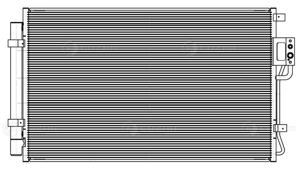 LRAC0830 LUZAR Радиатор кондиционера