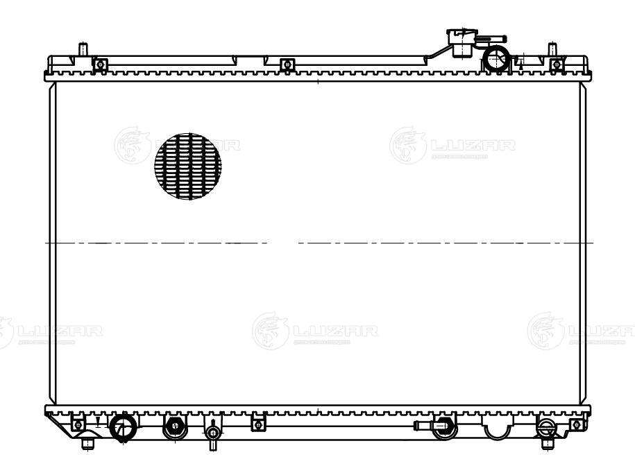 LRC1921 LUZAR Радиатор двигателя