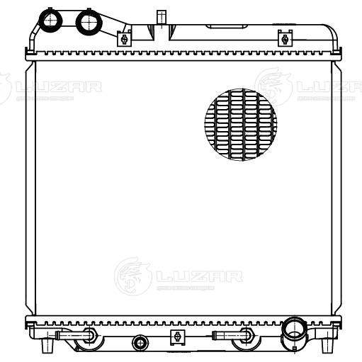 LRC2319 LUZAR Радиатор двигателя