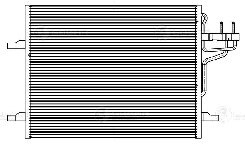LRAC1067 LUZAR Радиатор кондиционера