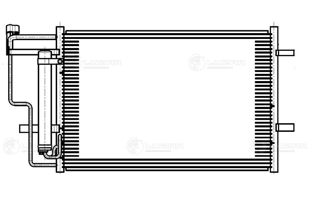 LRAC25Z6 LUZAR Радиатор кондиционера
