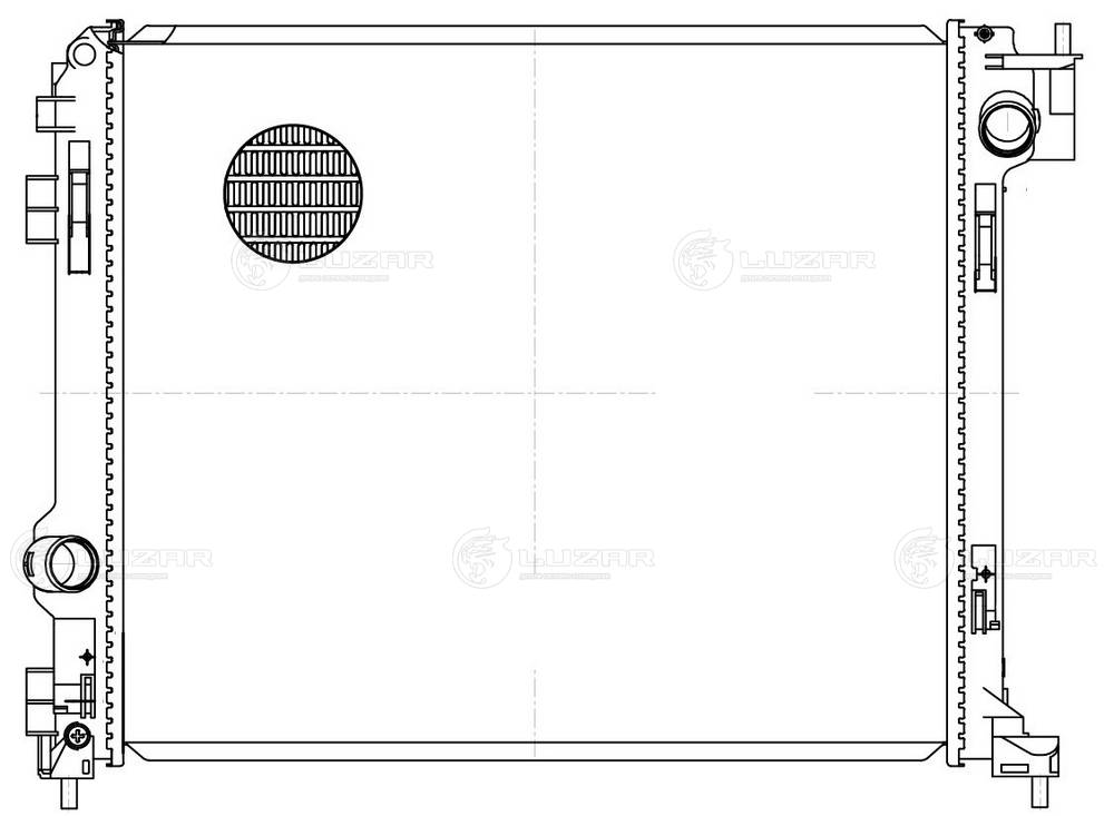 LRC14EA LUZAR Радиатор двигателя