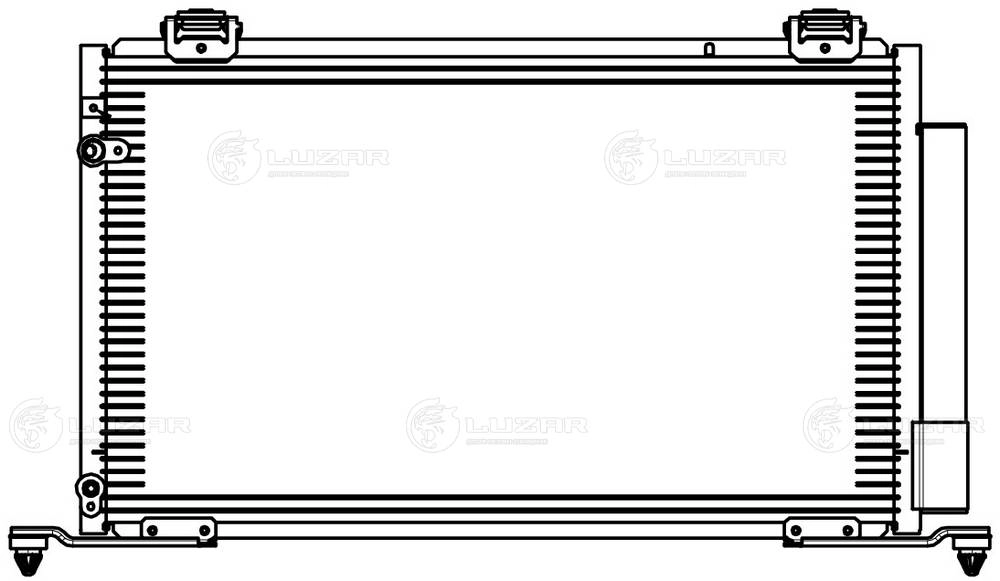 LRAC1908 LUZAR Радиатор кондиционера