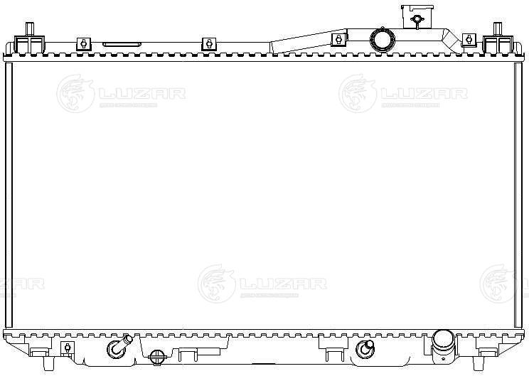 LRC2311 LUZAR Радиатор двигателя