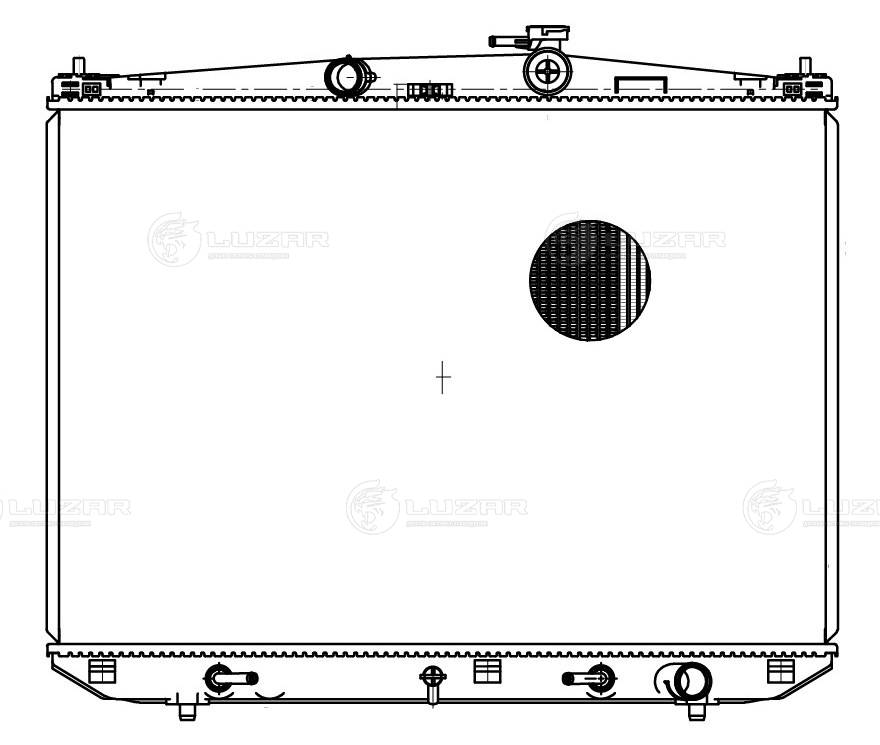 LRC1943 LUZAR Радиатор двигателя