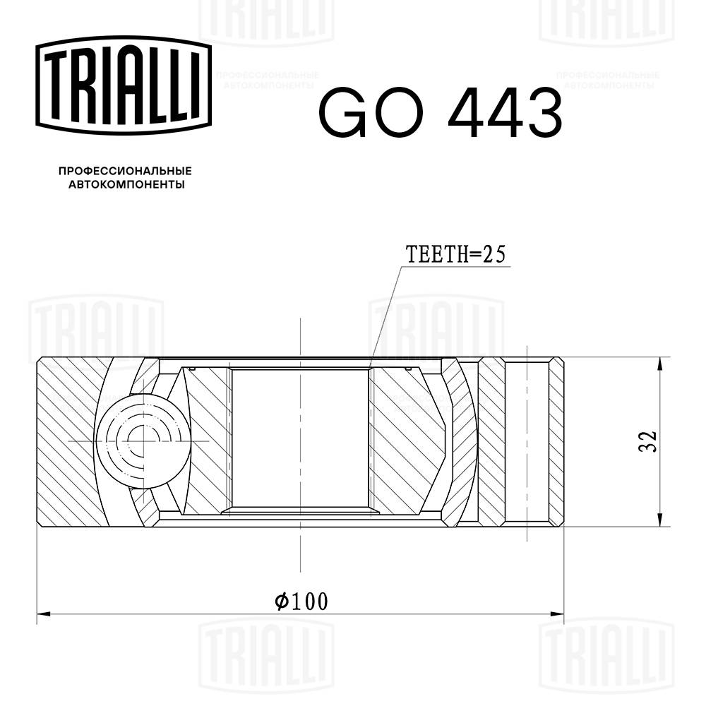 GO443 TRIALLI ШРКШ 2141 внутрішній TRIALLI